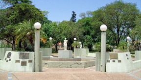 Plaza Libertad en Sunchales